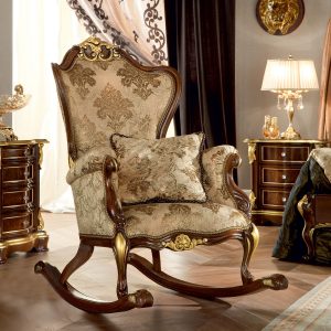 Upholstered-luxury-rocker-rocking-chair-handmade-Bella-Vita-collection-Modenese-Gastone