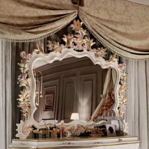 Figured-mirror-hardwood-dresser-painting-and-inlays-Villa-Venezia-collection-Modenese-Gastone